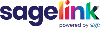 Rainbow-colored logo for sagelink program of CenterLink