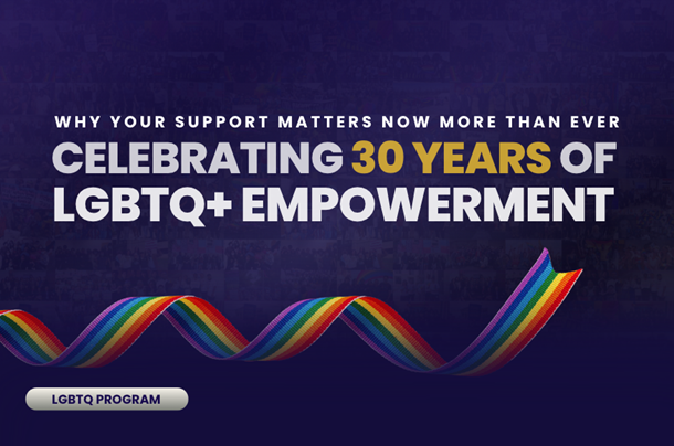 Celebrating 30 Years of LGBTQ+ Empowerment: Why Your Support Matters image