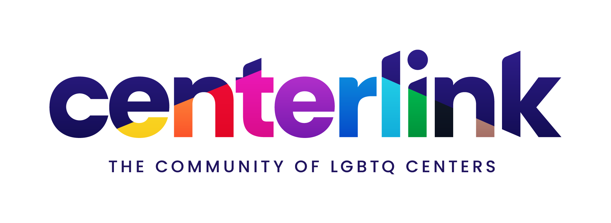 CenterLink logo and tagline, full rainbow colors